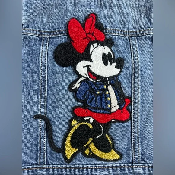 Gap × Disney Toddler Minnie Mouse Icon Denim Jacket Size 3T - Picture 2 of 5